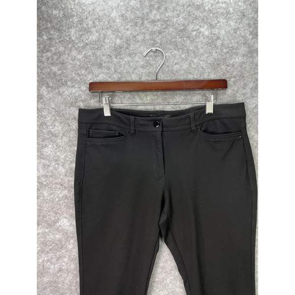 White House Black Market Pants Womens 10R Black Slim Leg Stretch Career Workwear - Picture 2 of 10